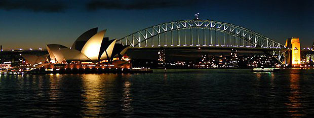Sydney Opera House and Sydney Harbour Bridge photo